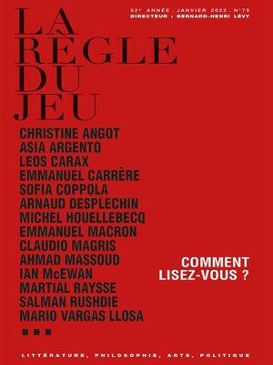 cover image of La règle du jeu n°75
